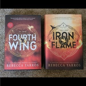 OUT OF PRINT SPECIAL EDITION Fourth Wing and Iron Flame Books by Rebecca Yarros